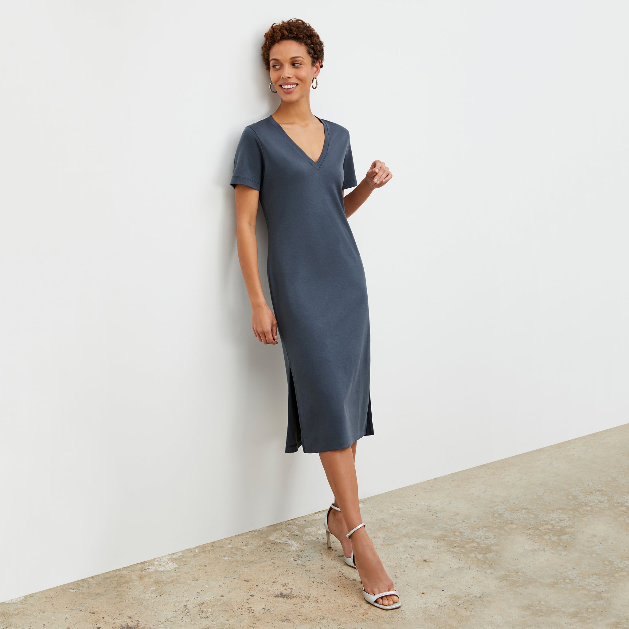 Renee Dress - Pima Cotton :: Dusty ...